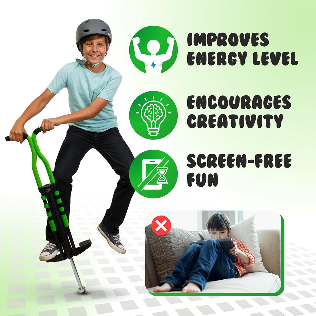 Ultimate Pro Sport Pogo Stick for Kids 9+ - Safe, Durable, and Fun for 80-160 Lbs!