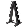 Sleek Black Frame-Style Dumbbell Stand – Holds 5 Pairs for Ultimate Organization