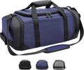 Stylish Water-Resistant Sports Gym Bag with Wet Pocket & Shoe Compartment - Perfect Travel Duffel for Active Men and Women (Medium, Blue)