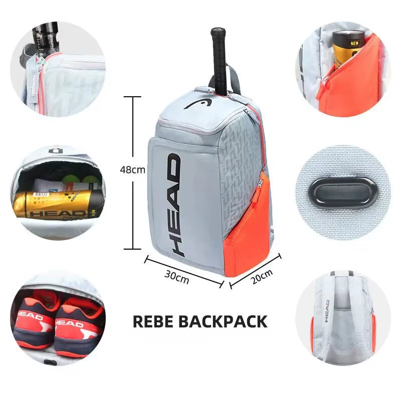 Premium Radical Tennis Backpack - 2-Pack Rackets - Ideal for Men & Women Padel Sports - Durable and Stylish!