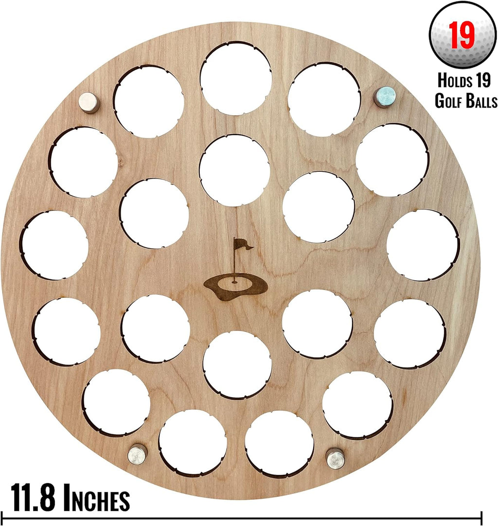 Elegant Wall-Mount Golf Ball Display Case – Holds 19 Balls, Perfect for Collectors and Decorators