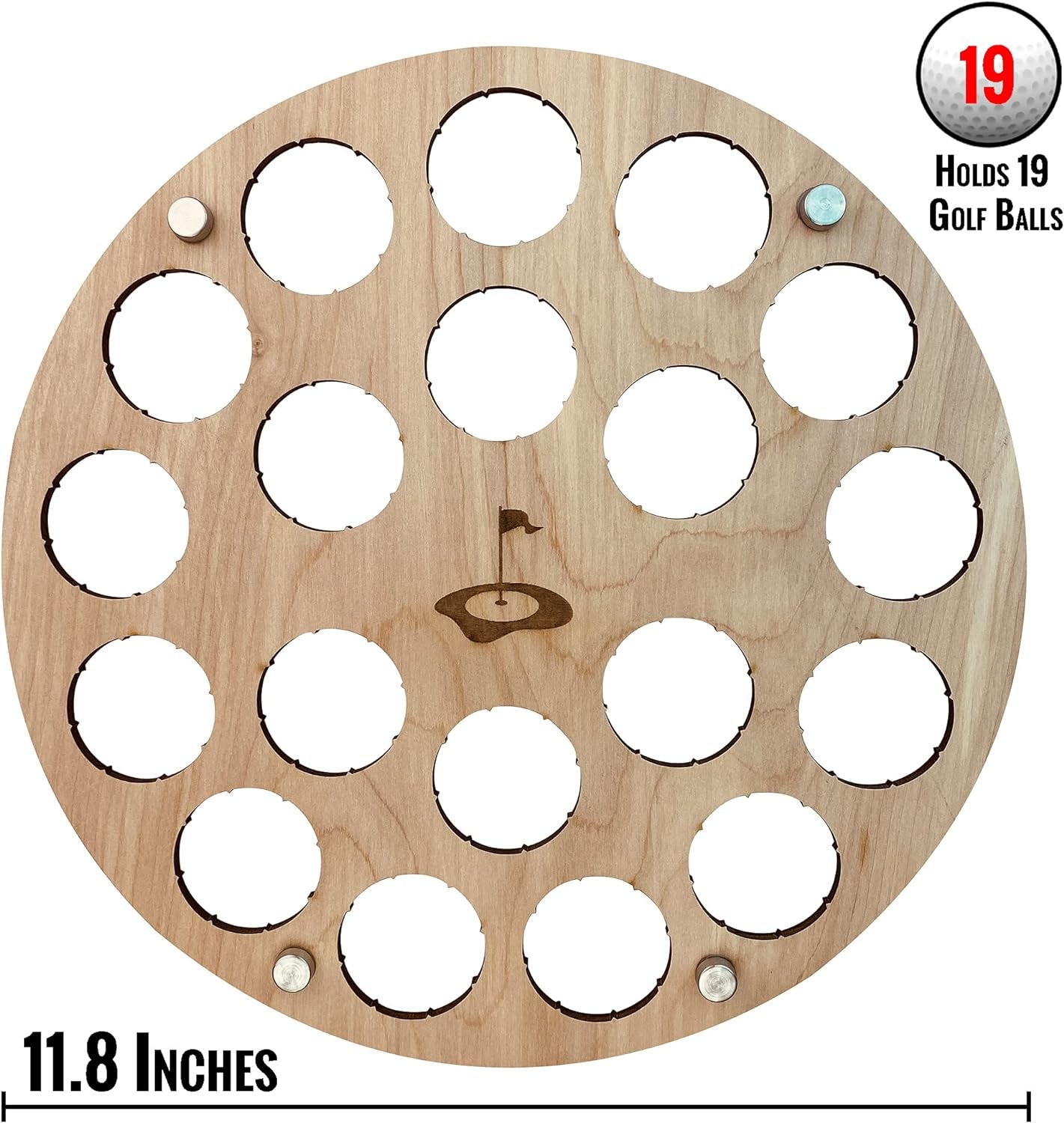 Elegant Wall-Mount Golf Ball Display Case – Holds 19 Balls, Perfect for Collectors and Decorators