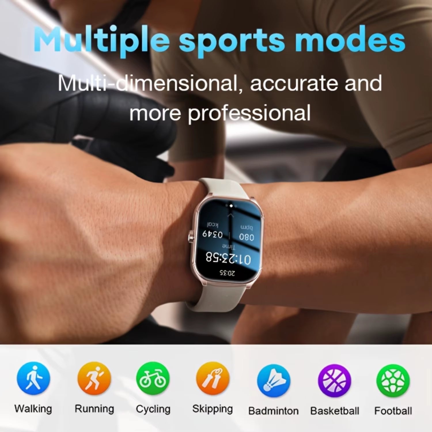 Revolutionary 2.01-Inch Curved Smart Watch - HD Calls, 100+ Sports Modes, Perfect Fit for Your Wrist!