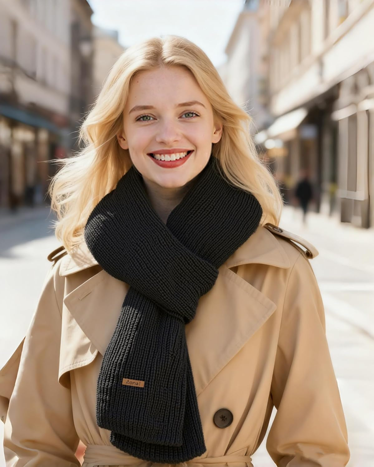 Snug & Stylish Women's Winter Scarf - Luxuriously Thick Chunky Knit for Ultimate Cold Weather Warmth