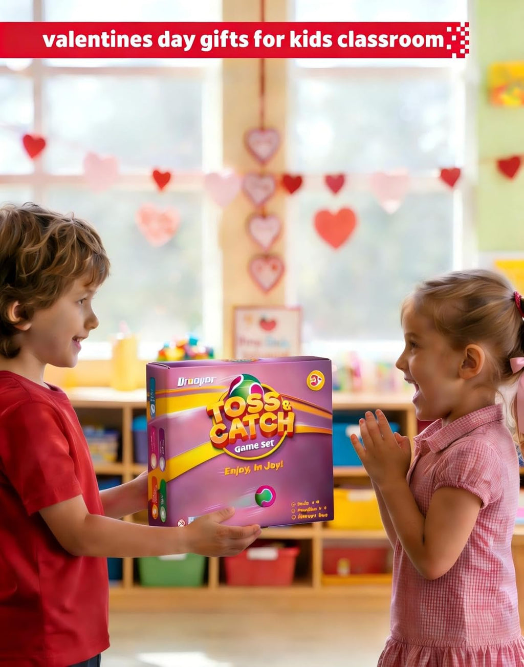 Exciting Toss and Catch Game Set - Perfect Valentines Day Gift for Kids Ages 3-8 - Fun Outdoor Birthday Activity for Boys and Girls!
