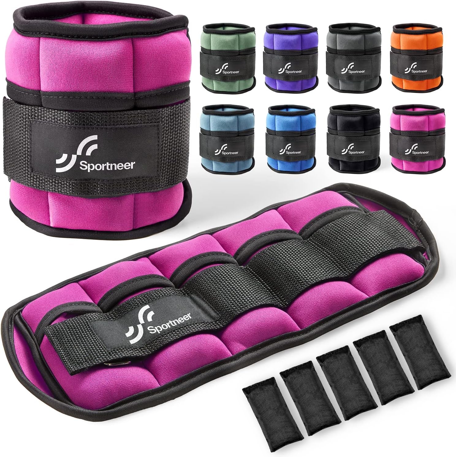 Versatile Adjustable Ankle/Wrist Weights for All Ages - Ideal for Strength Training, Yoga, Walking, Running, Aerobics, and Physical Therapy