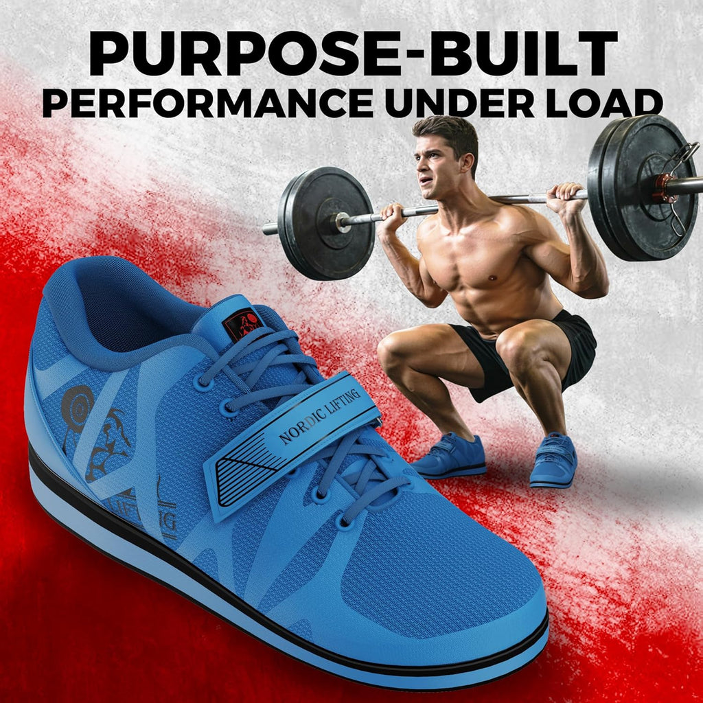 MEGIN Powerlifting Deadlift Shoes – Elevated Heel Lifting Footwear for Optimal Performance – Non-Slip Sole for Men’s Strength Training