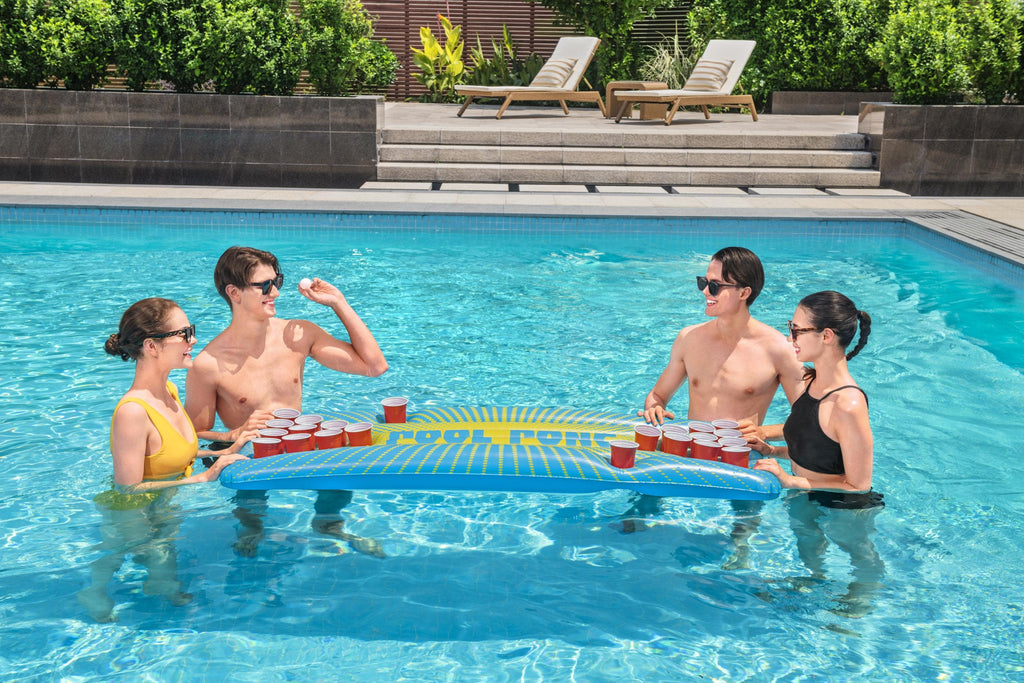 Inflatable 71" x 30" Multicolor Adult Beer Pong Pool Game
