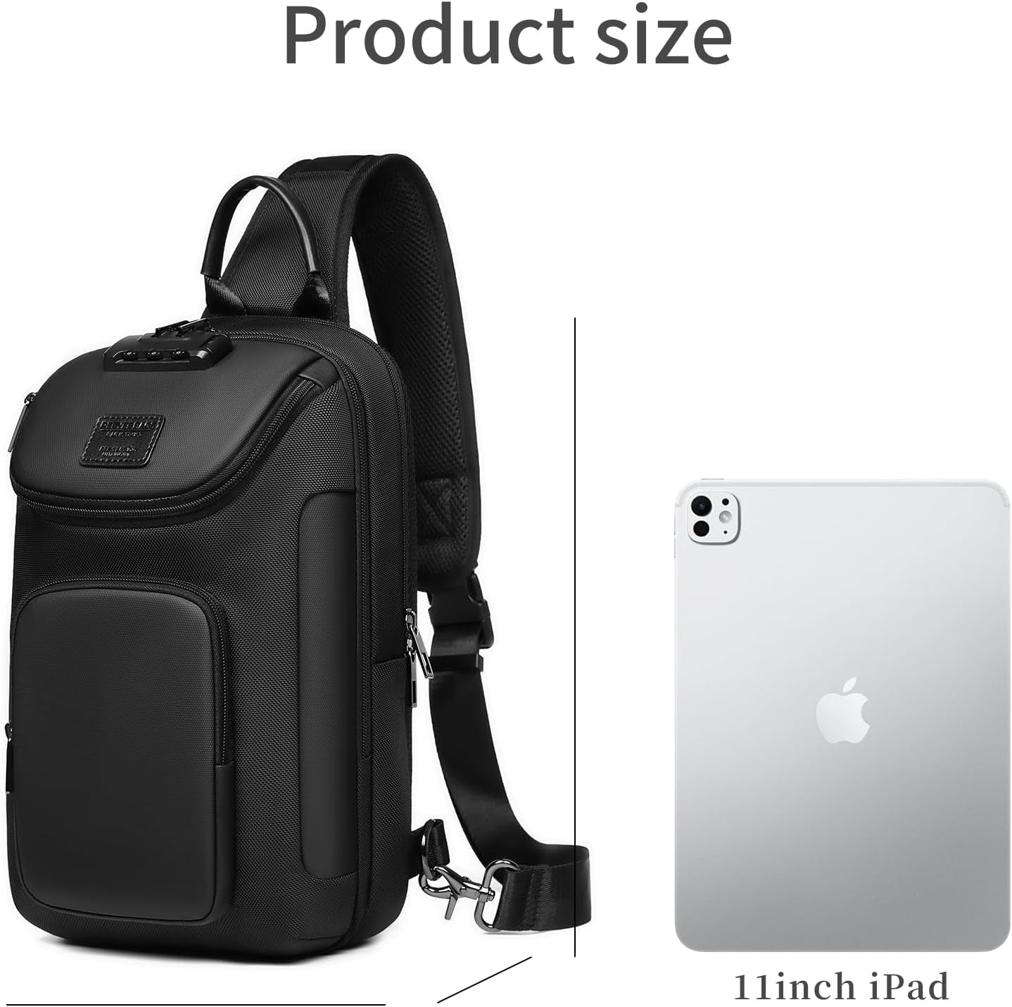 Umydeal Gray Sling Backpack - Stylish Crossbody Rucksack for Men, Perfect for Casual Outings
