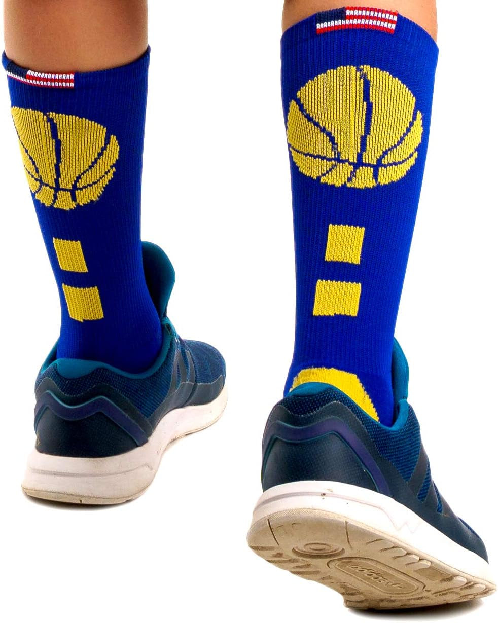 Elevate Your Game: USA-Made Basketball Socks & Arm Sleeve for Men & Boys
