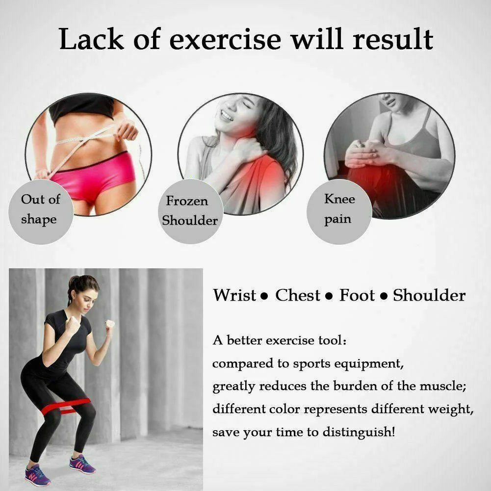 Eco-Friendly Yoga Booty Band Set - 5 Resistance Bands for Ultimate Workout
