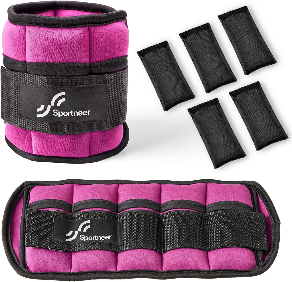 Versatile Adjustable Ankle/Wrist Weights for All Ages - Ideal for Strength Training, Yoga, Walking, Running, Aerobics, and Physical Therapy