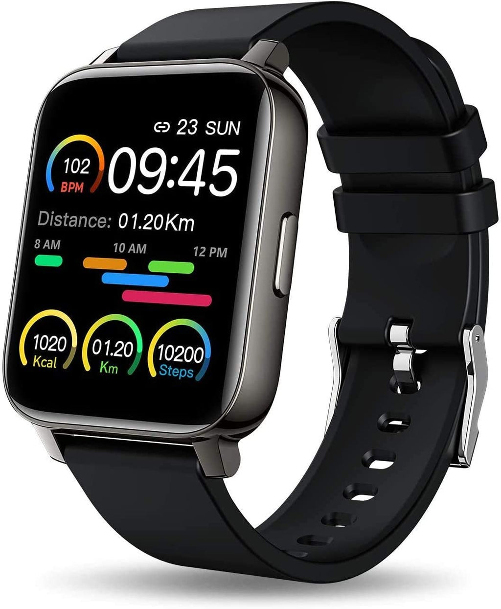 Ultimate Smart Watch for Android & iOS - 1.69" Touchscreen Fitness Tracker with Heart Rate & Blood Pressure Monitor, IP68 Waterproof & Bluetooth Compatibility