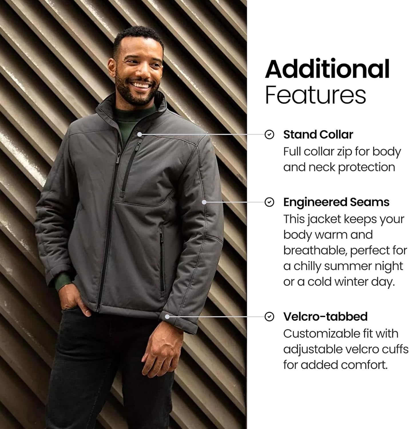 Men's Lightweight Softshell Jacket - Windproof & Waterproof Outdoor Essential