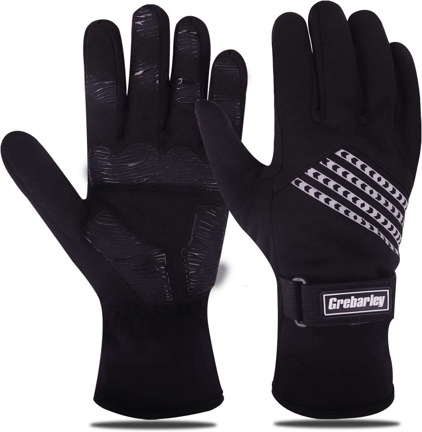 Ultimate Waterproof Winter Gloves for Men & Women - Touchscreen-Ready Cycling, Driving & Ski Gloves (Black, XXL)