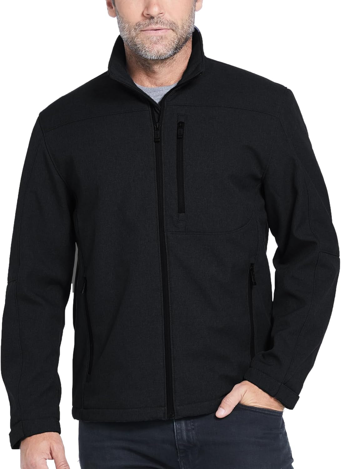 Men's Lightweight Softshell Jacket - Windproof & Waterproof Outdoor Essential