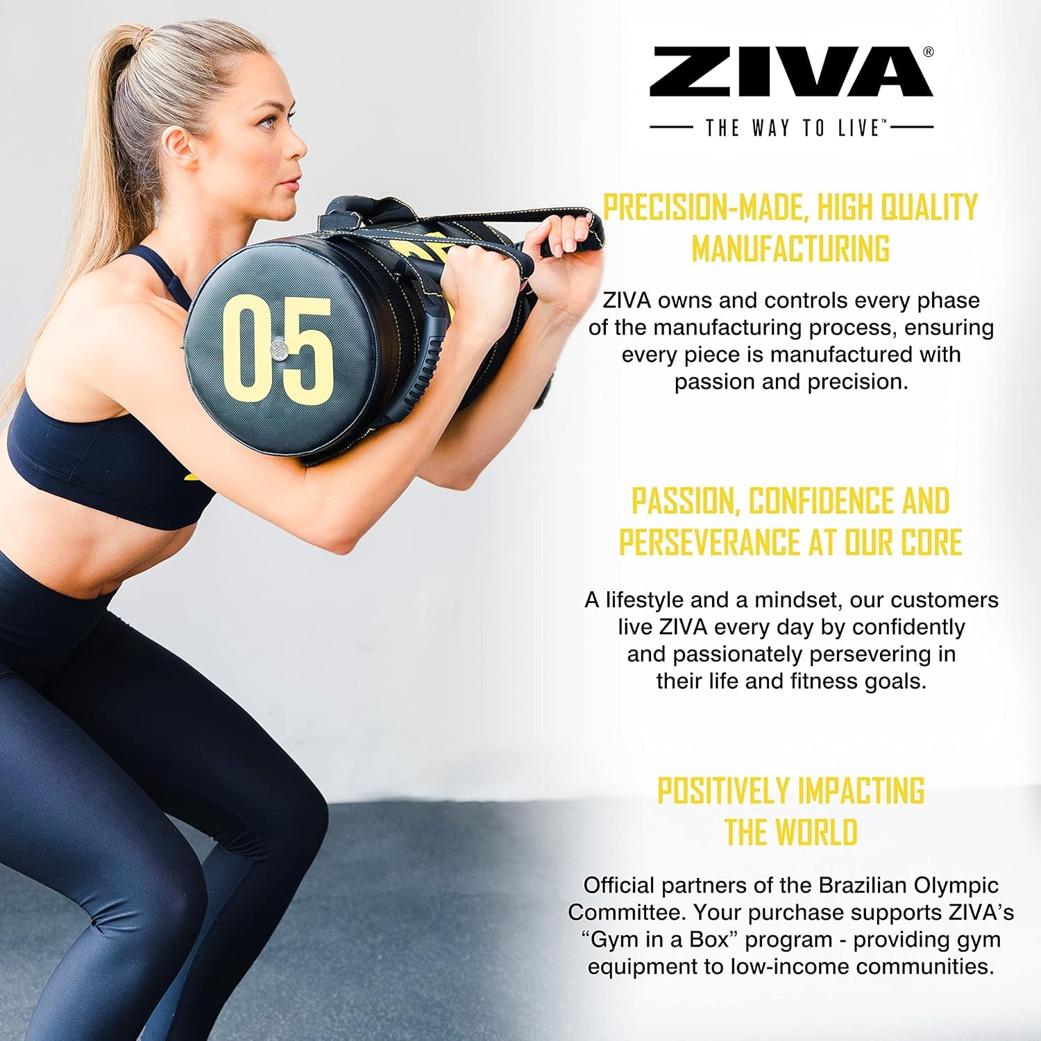 Ultimate Power Sandbag – Versatile Pre-Weighted Training Bag for Full-Body Strength & Conditioning – Heavy-Duty Design (10–50 Lb)