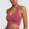 Elevate Your Workout: 2-Piece Seamless Hyperflex Women’s Athletic Set with Long Sleeve Crop Top and High Waist Leggings