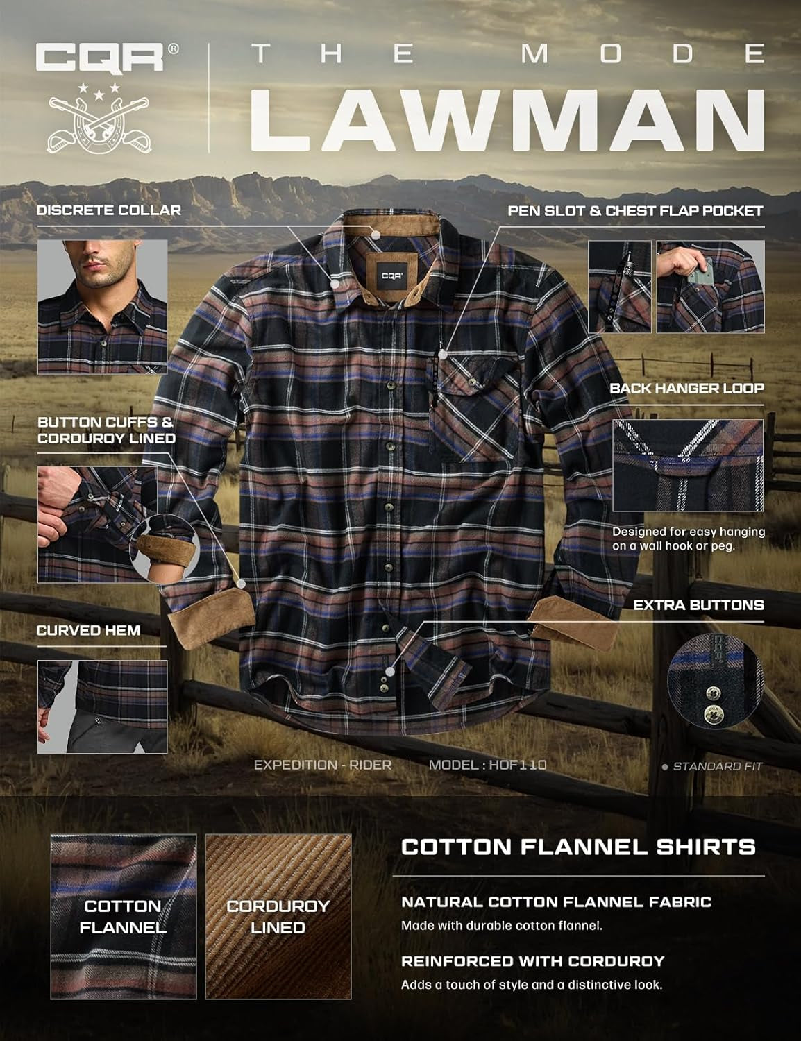 Men's Premium 100% Cotton Flannel Shirt - Soft, Stylish, and Perfect for Casual Outdoor Wear