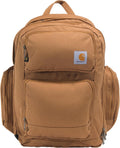 35L Triple-Compartment Backpack with Laptop Sleeve - Durable, Abrasion-Resistant Base in Stylish Brown