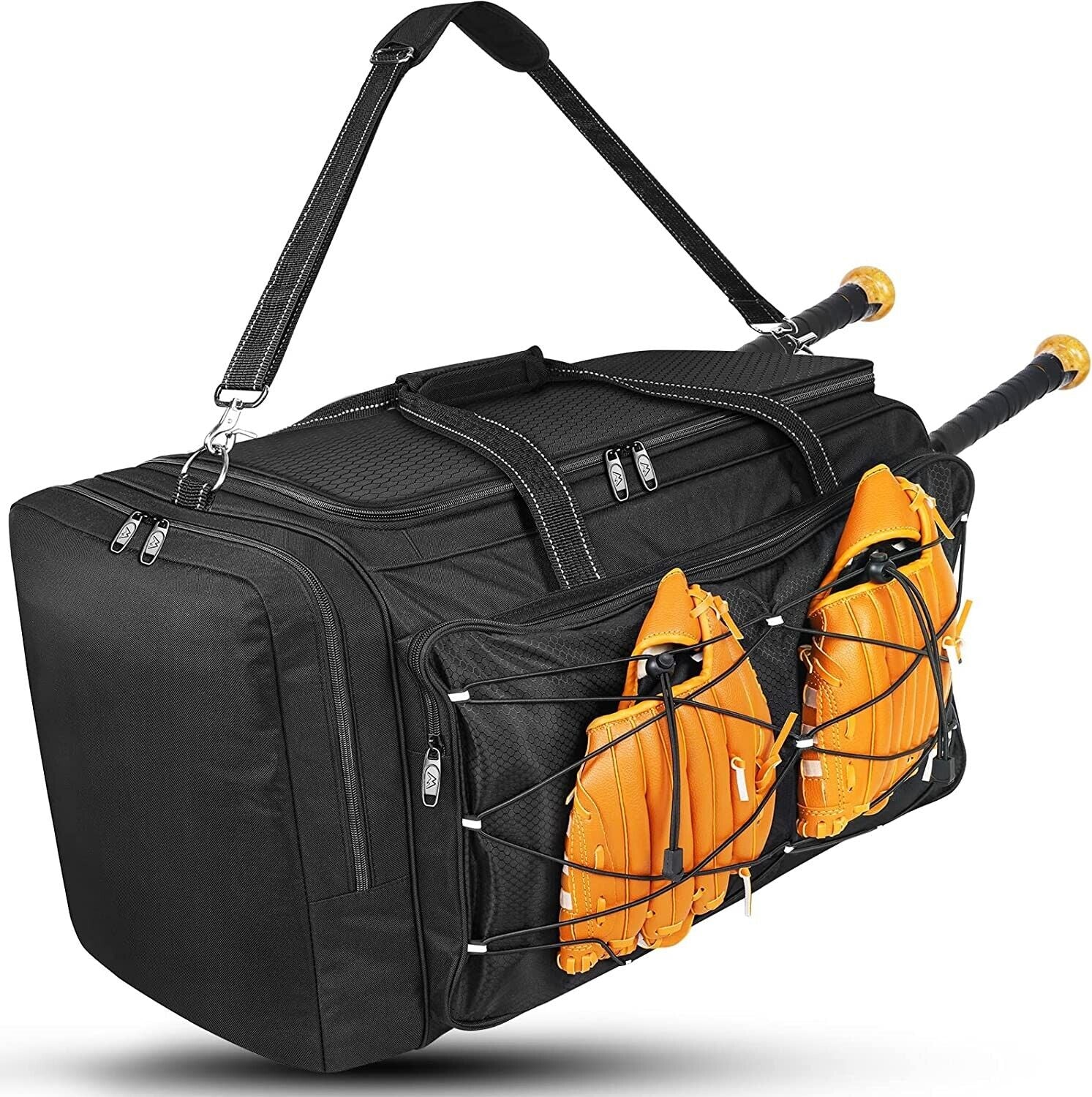 Extra Large Baseball Softball Catcher's Gear Duffle Bag with Vented Shoe Compartment