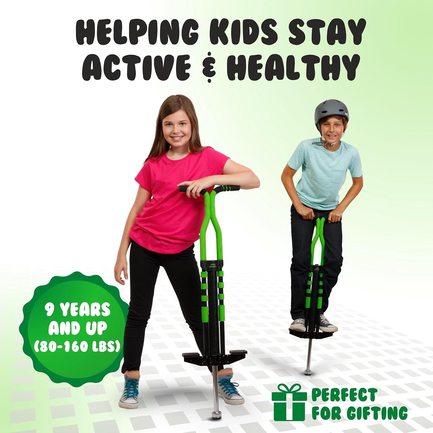 Ultimate Pro Sport Pogo Stick for Kids 9+ - Safe, Durable, and Fun for 80-160 Lbs!
