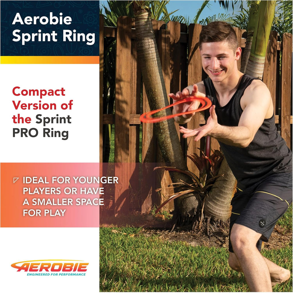 Sprint Ring 10-Inch Orange Outdoor Flying Disc - Perfect for Fun in the Sun!
