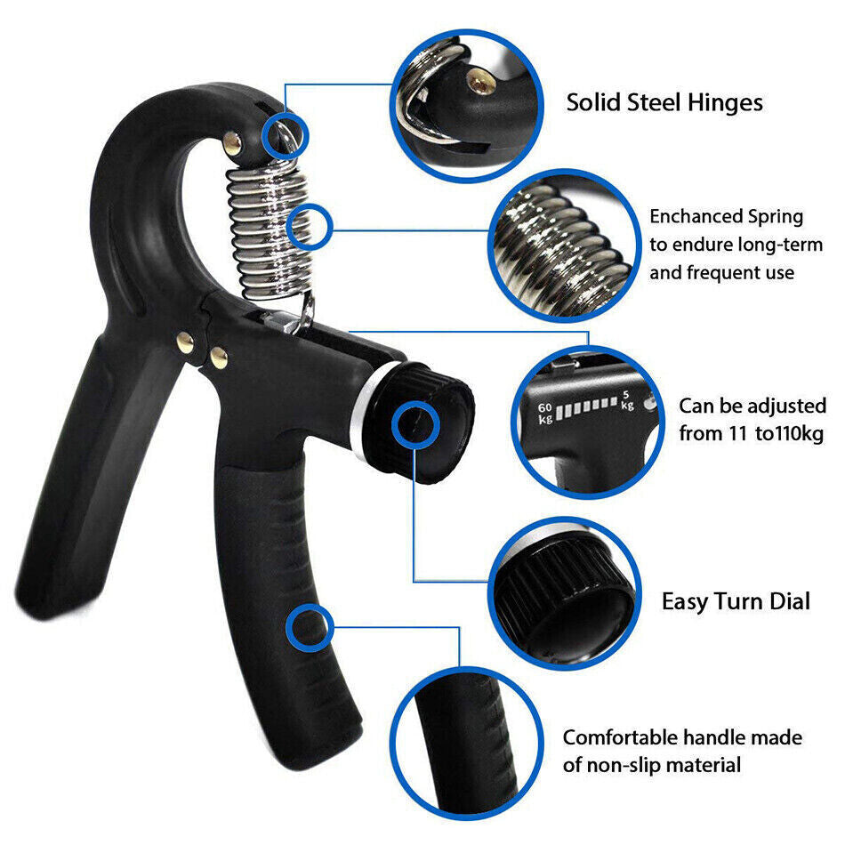 Adjustable Hand Grip Strengthener - Boost Your Grip and Power for Gym Excellence!