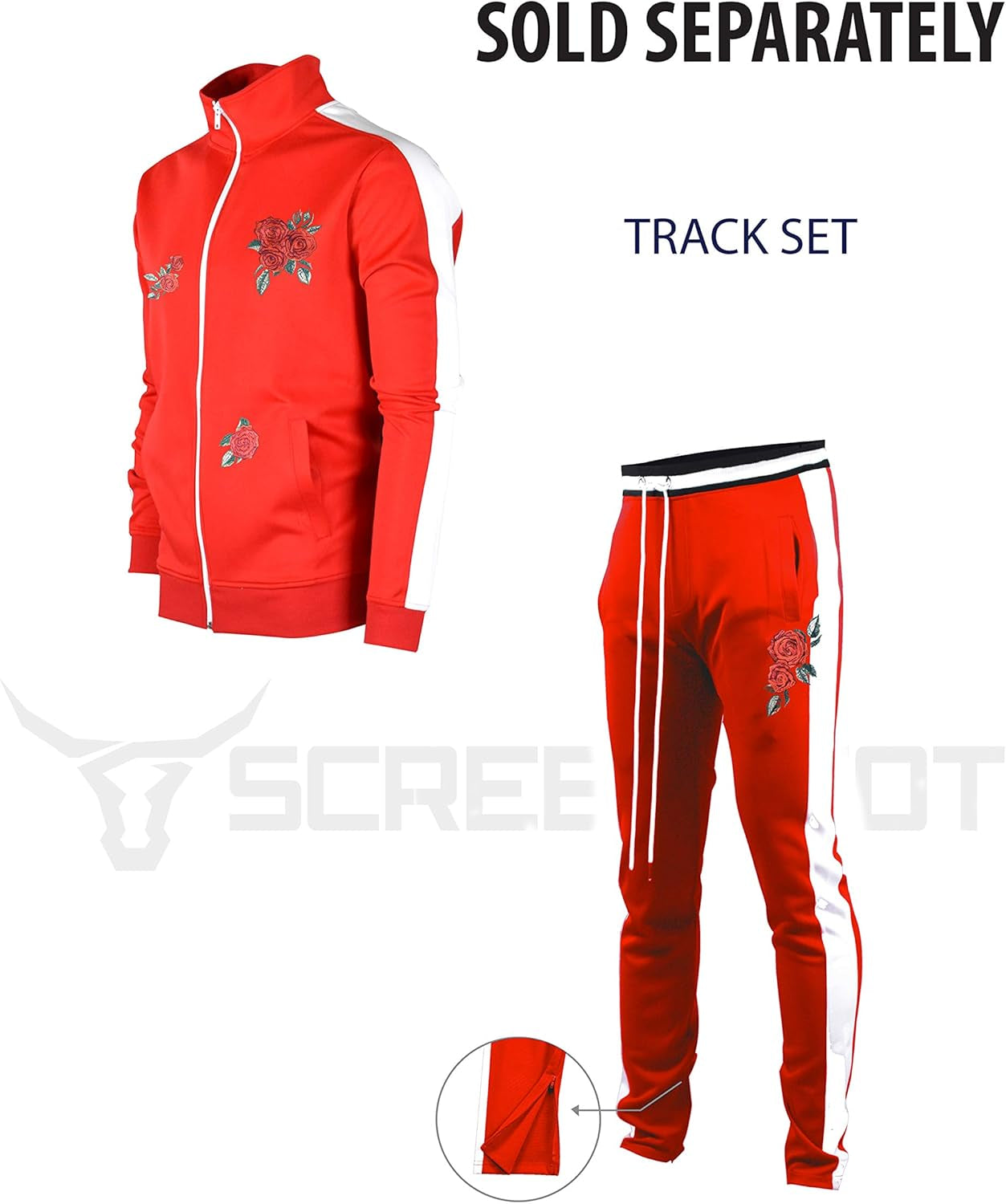 Sleek Urban Hip Hop Premium Track Jacket for Men - Slim Fit Sportswear with Stylish Side Taping