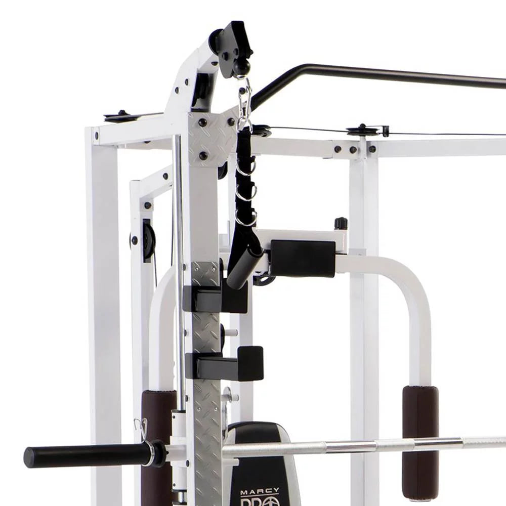All-in-One Home Gym Workout Equipment - Full Body Fitness Solution in White