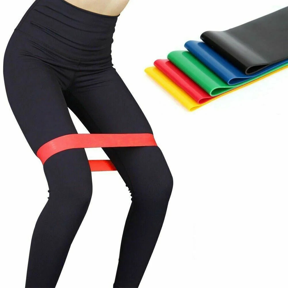 Eco-Friendly Yoga Booty Band Set - 5 Resistance Bands for Ultimate Workout