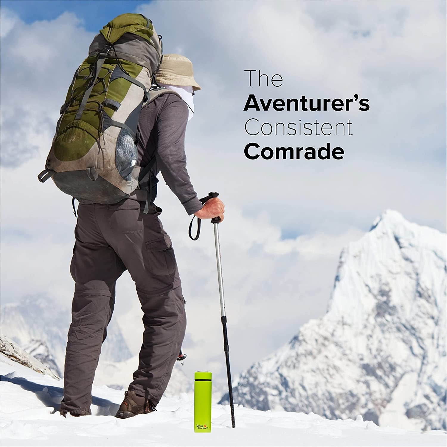 Premium Stainless Steel 17oz Insulated Water Bottle - Vacuum-Sealed Travel & Sports Companion with Lid & Removable Filter for Hot or Cold Beverages