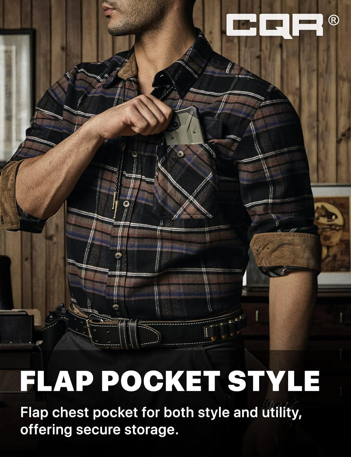 Men's Premium 100% Cotton Flannel Shirt - Soft, Stylish, and Perfect for Casual Outdoor Wear