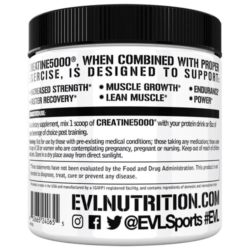 Creatine 5000 - Unflavored Performance Powder for Rapid Recovery & Lean Muscle Growth - 5000mg Pure Creatine Monohydrate per Serving - 60 Servings