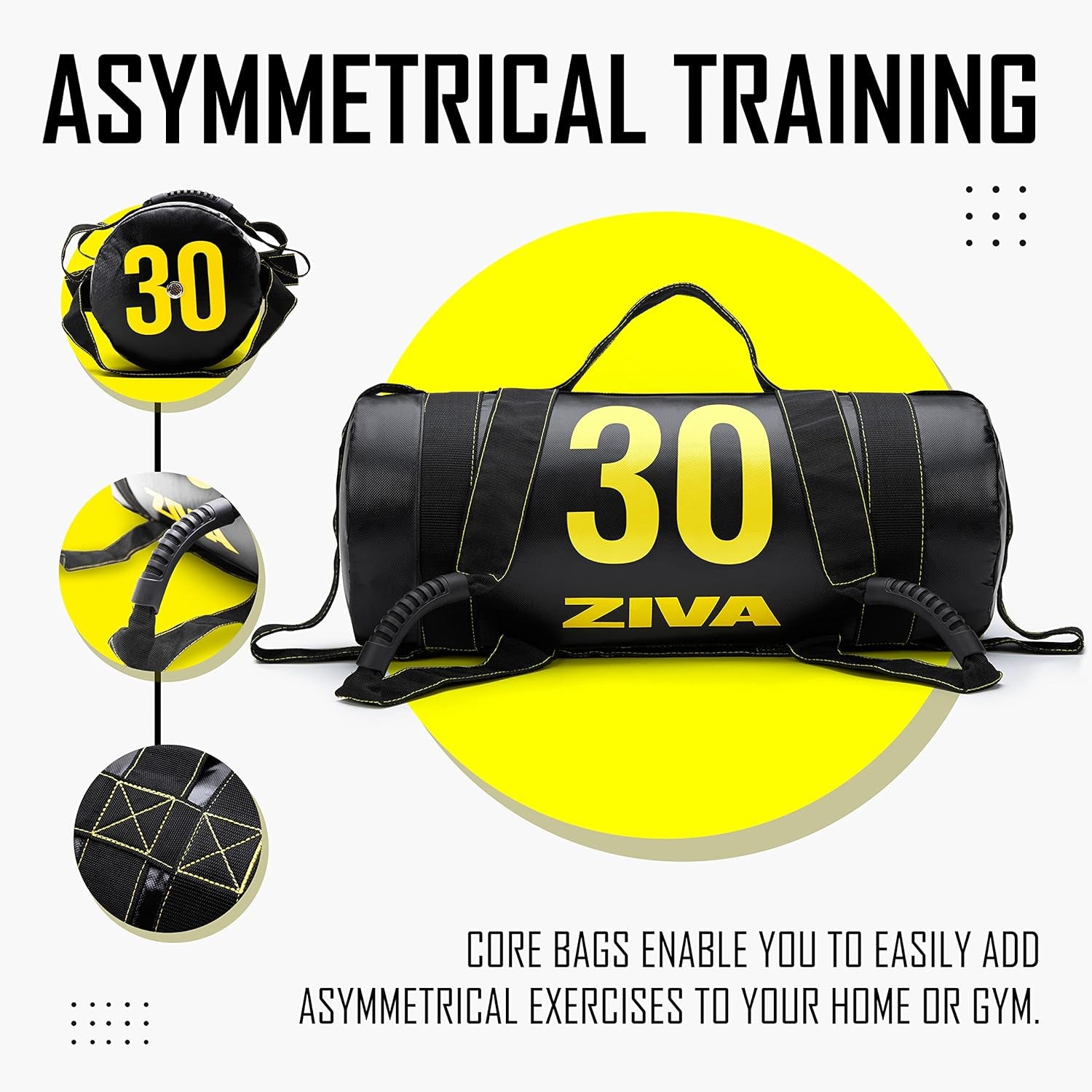 Ultimate Power Sandbag – Versatile Pre-Weighted Training Bag for Full-Body Strength & Conditioning – Heavy-Duty Design (10–50 Lb)