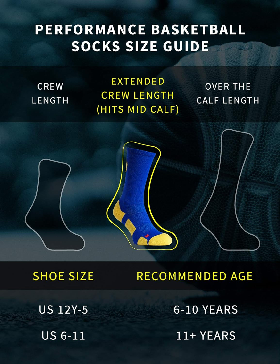 Elevate Your Game: USA-Made Basketball Socks & Arm Sleeve for Men & Boys