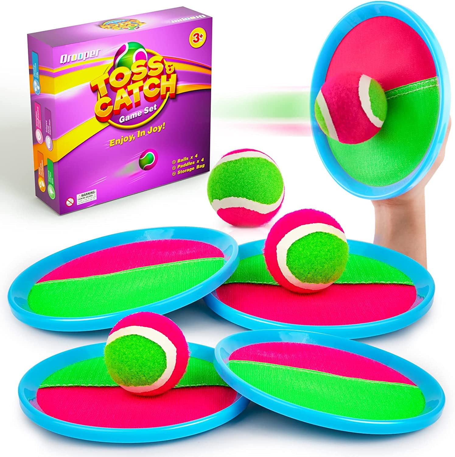 Exciting Toss and Catch Game Set - Perfect Valentines Day Gift for Kids Ages 3-8 - Fun Outdoor Birthday Activity for Boys and Girls!