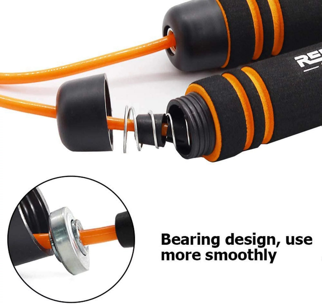 Premium 1LB Weighted Jump Rope - Thick Speed Cable & Memory Foam Handles for Ultimate Cardio & Fitness Workouts