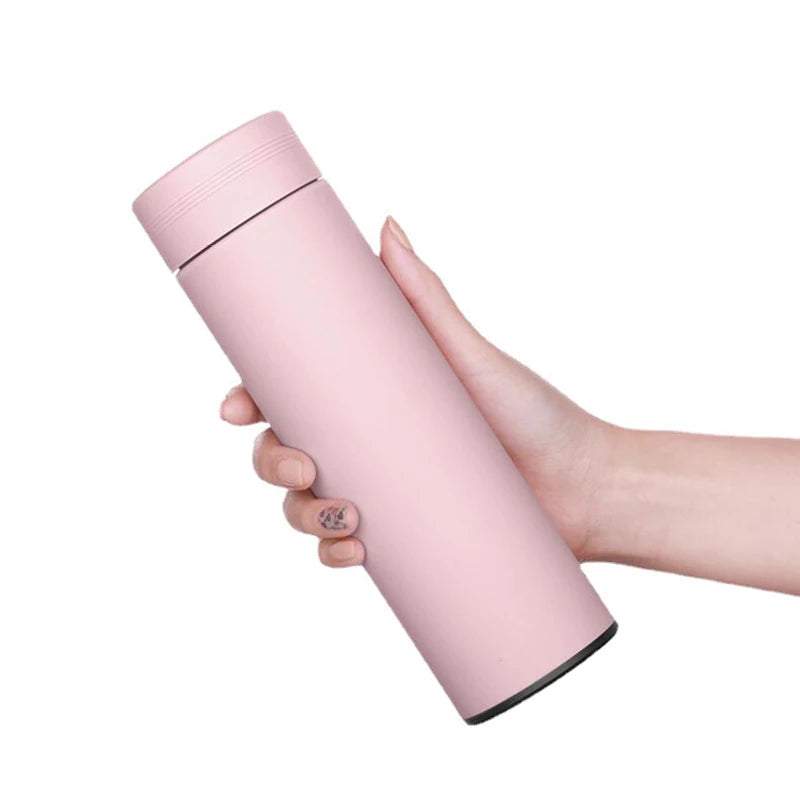 500Ml Smart Stainless Steel Thermos with Temperature Display - Leakproof Vacuum Flask, Perfect for Coffee, Milk, and Gifts!