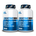 EVL Nutrition Creatine Monohydrate Pills - 2 Pack, 120 Capsules, 1000mg - Muscle Builder & Recovery Supplement