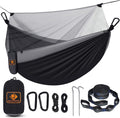 Experience Ultimate Relaxation Outdoors: Lightweight Camping Hammock with Insect Net, Tree Straps & Durable Carabiners for Hiking, Backpacking, and Beach Fun!