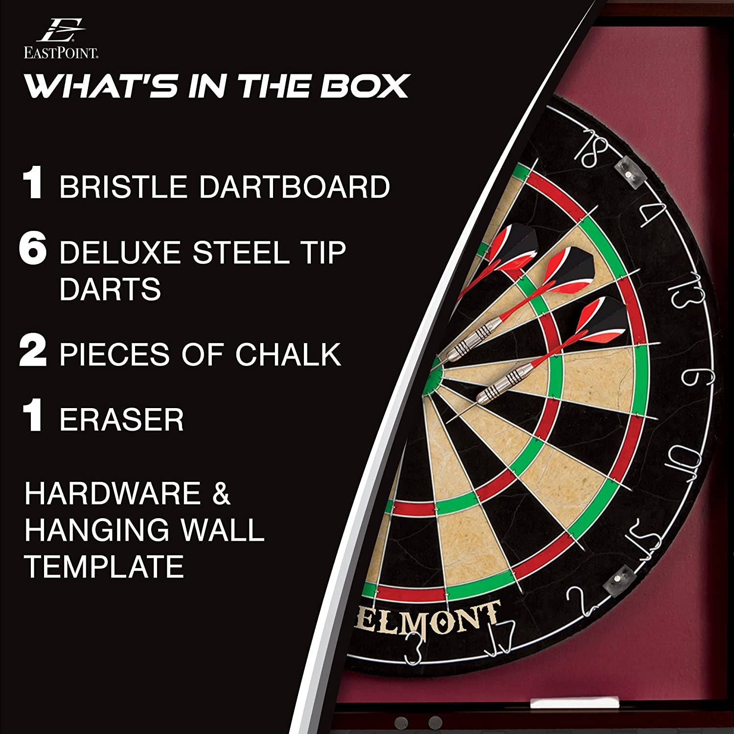 Premium Belmont Bristle Dartboard & Elegant Cabinet Set for Ultimate Gaming Experience