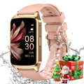 Stylish Fitness Tracker Smart Watch for Men & Women - Answer Calls, 100+ Sports Modes, IP68 Waterproof, Compatible with Android & iPhone - Pink