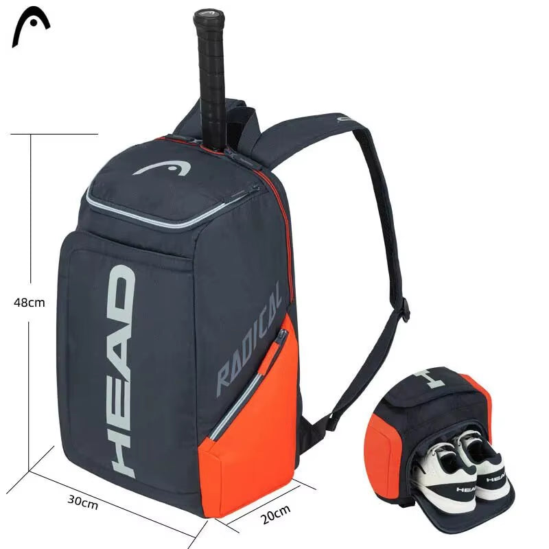Premium Radical Tennis Backpack - 2-Pack Rackets - Ideal for Men & Women Padel Sports - Durable and Stylish!