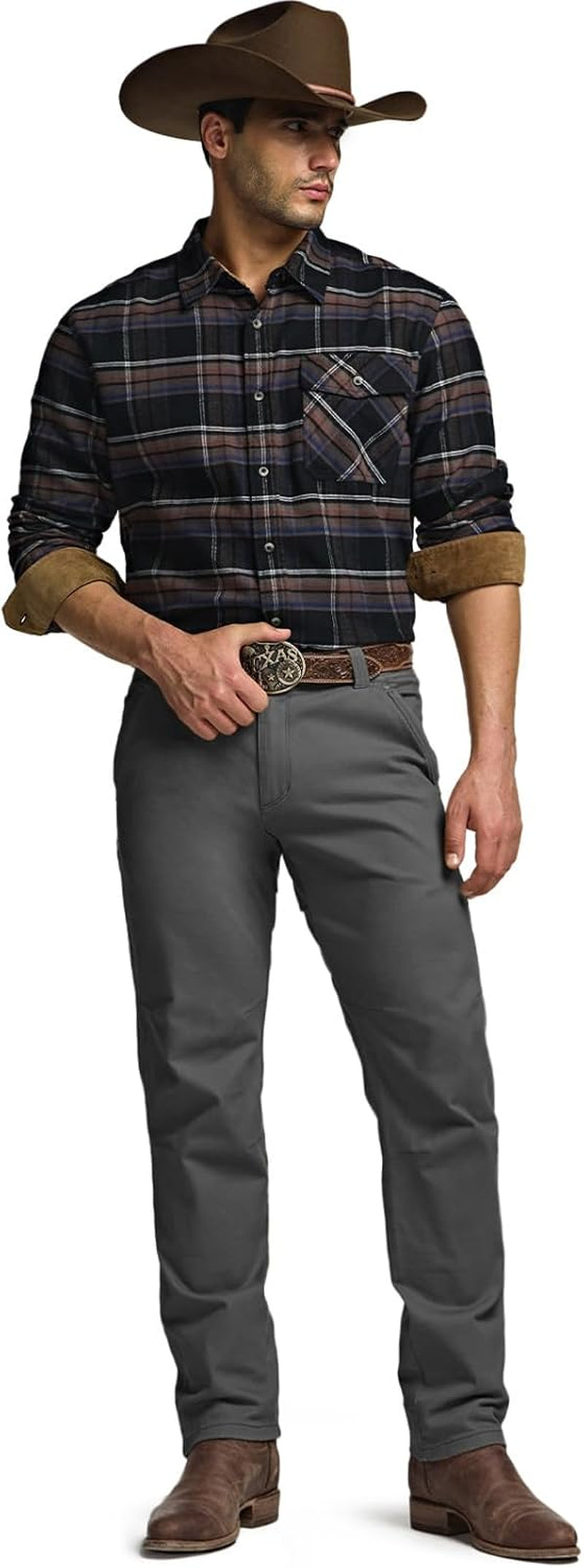 Men's Premium 100% Cotton Flannel Shirt - Soft, Stylish, and Perfect for Casual Outdoor Wear