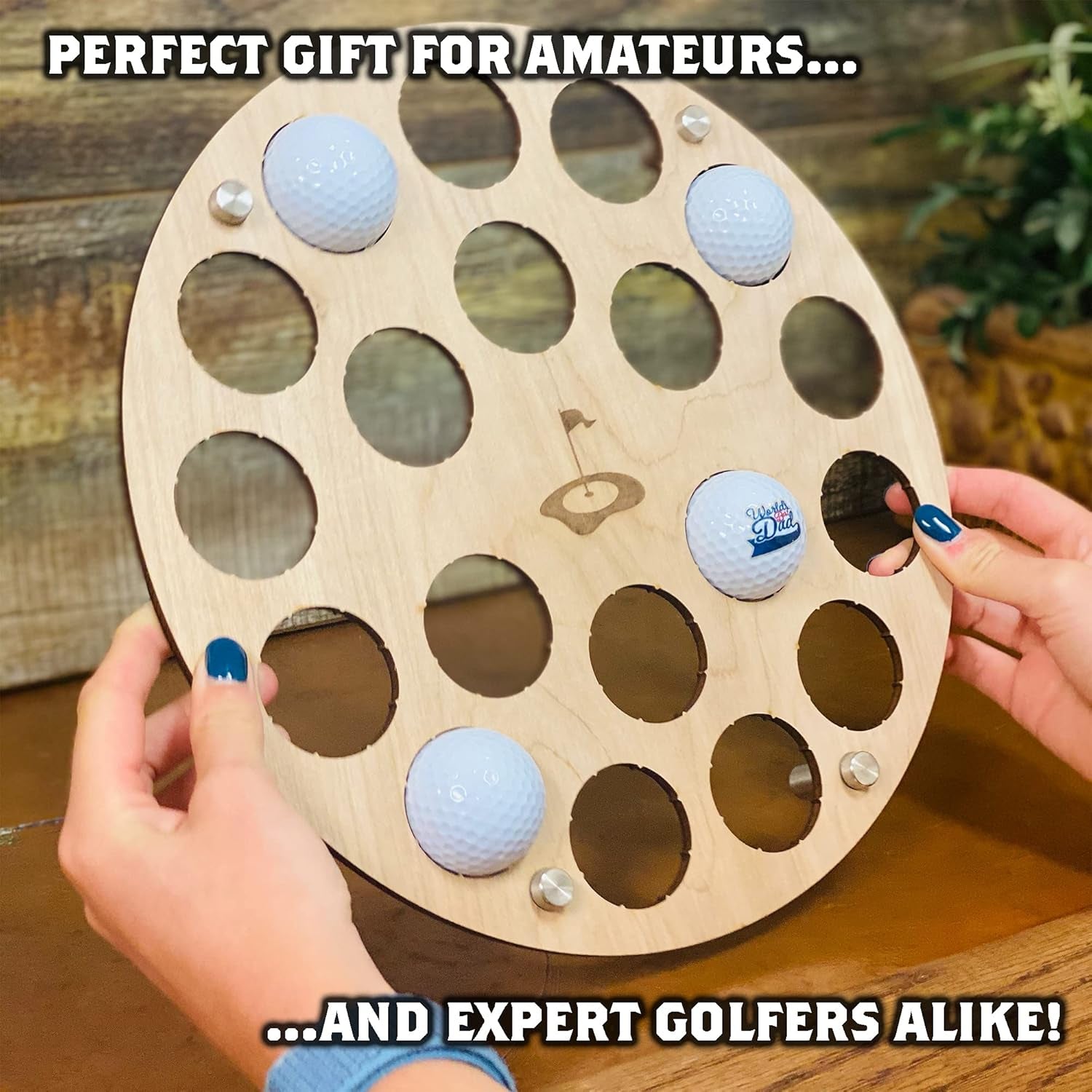 Elegant Wall-Mount Golf Ball Display Case – Holds 19 Balls, Perfect for Collectors and Decorators