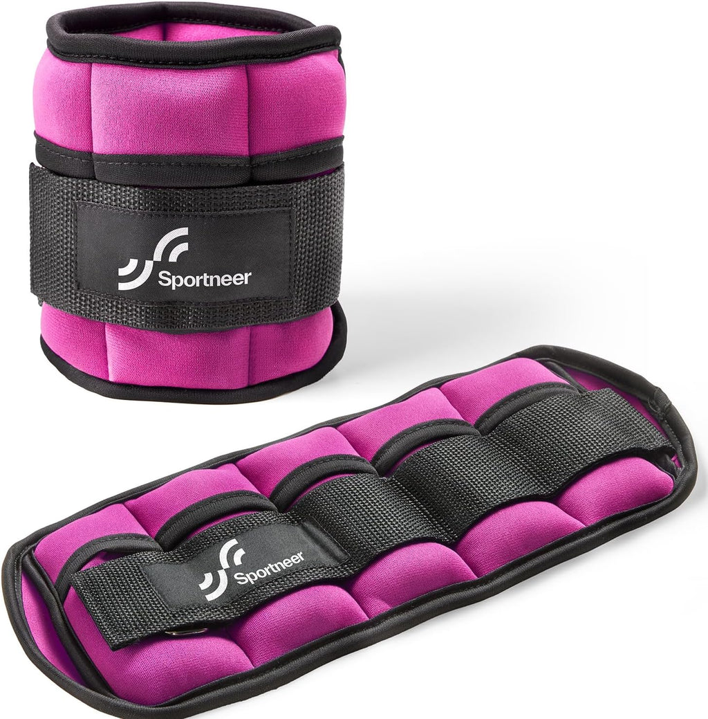 Versatile Adjustable Ankle/Wrist Weights for All Ages - Ideal for Strength Training, Yoga, Walking, Running, Aerobics, and Physical Therapy