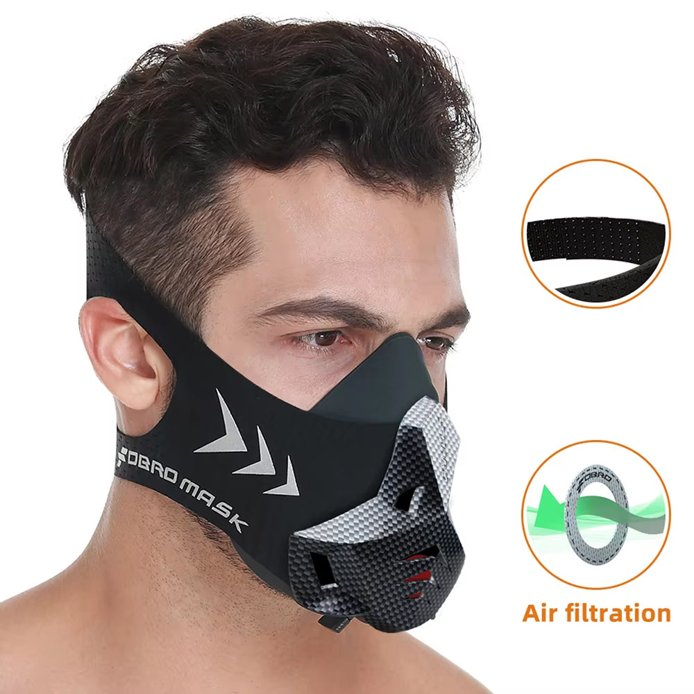 MMA Cardio Workout Mask - Elevate Your Endurance with Resistance for High-Altitude Training & Fitness