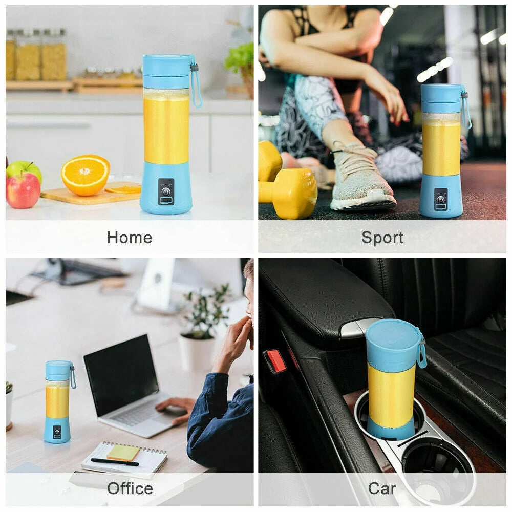 Powerful Portable USB Blender - Rechargeable Personal Juicer for Smoothies and Shakes