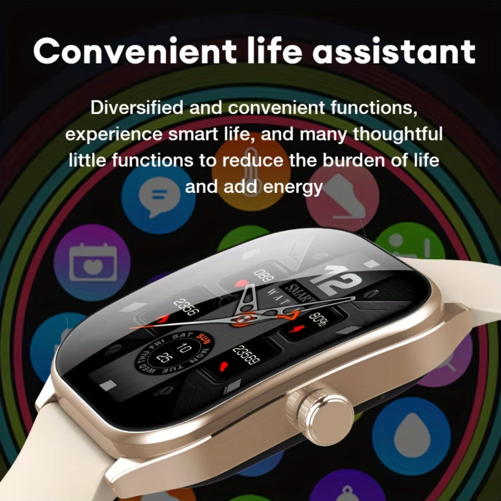 Revolutionary 2.01-Inch Curved Smart Watch - HD Calls, 100+ Sports Modes, Perfect Fit for Your Wrist!